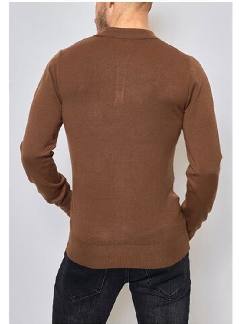Jersey de cuello polo Kebello Marrón - Kiabi