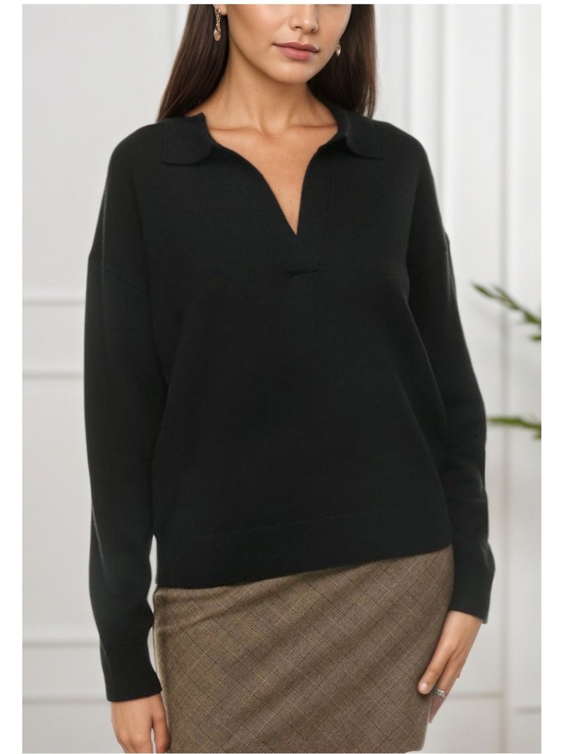 Jersey de cuello Polo Kebello Negro Negro - Kiabi