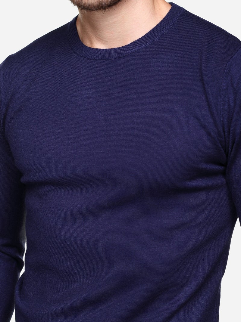 Jersey de cuello redondo - Kenzarro Azul - Kiabi