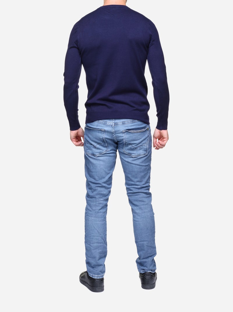 Jersey de cuello redondo - Kenzarro Azul - Kiabi