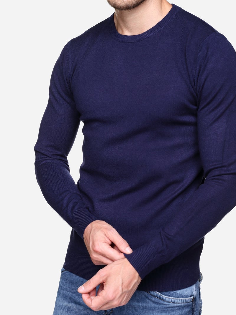 Jersey de cuello redondo - Kenzarro Azul - Kiabi