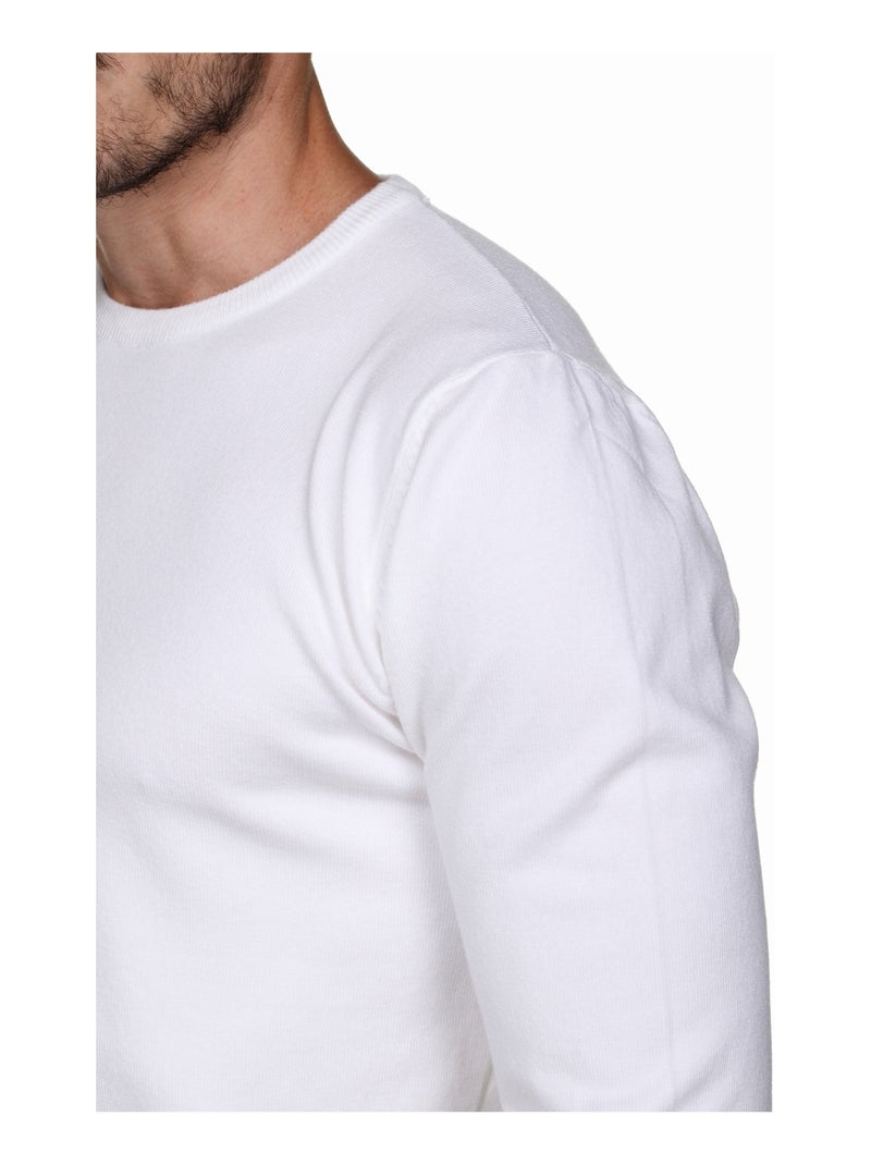 Jersey de cuello redondo - Kenzarro Blanco - Kiabi