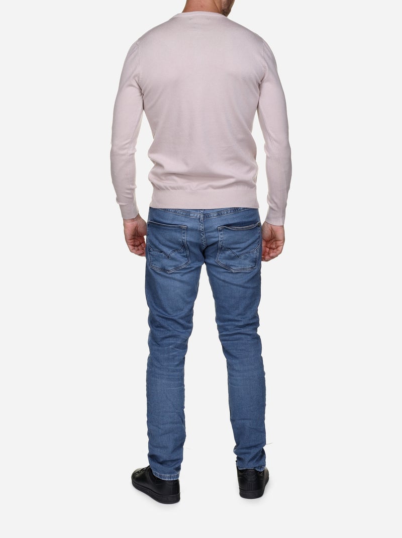 Jersey de cuello redondo - Kenzarro Crema - Kiabi