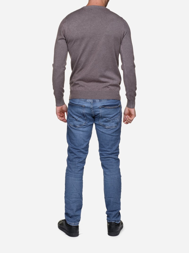 Jersey de cuello redondo - Kenzarro Marrón - Kiabi