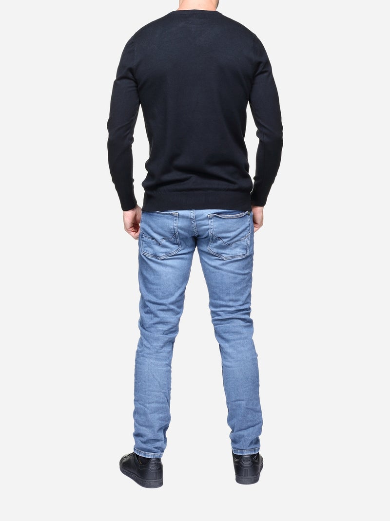 Jersey de cuello redondo - Kenzarro Negro - Kiabi