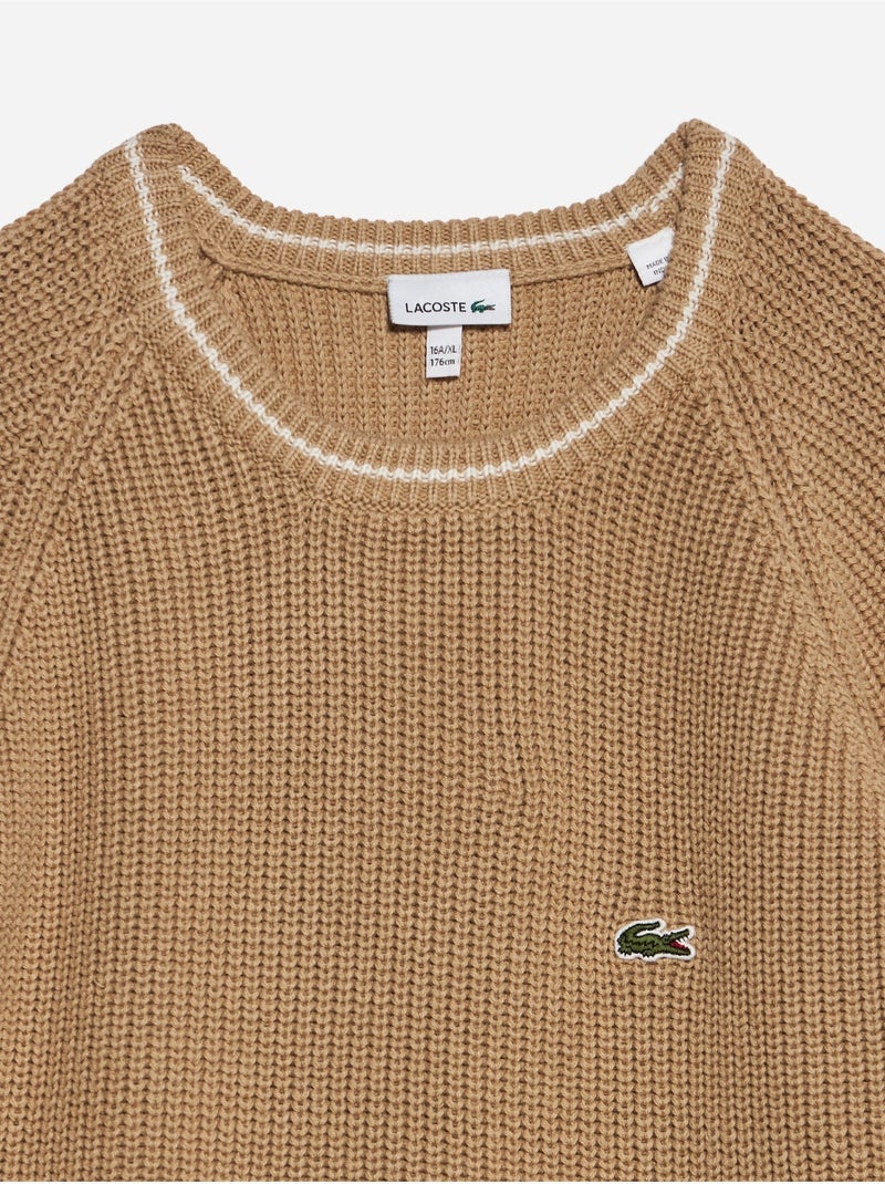 Jersey de cuello redondo - lacoste Camel - Kiabi