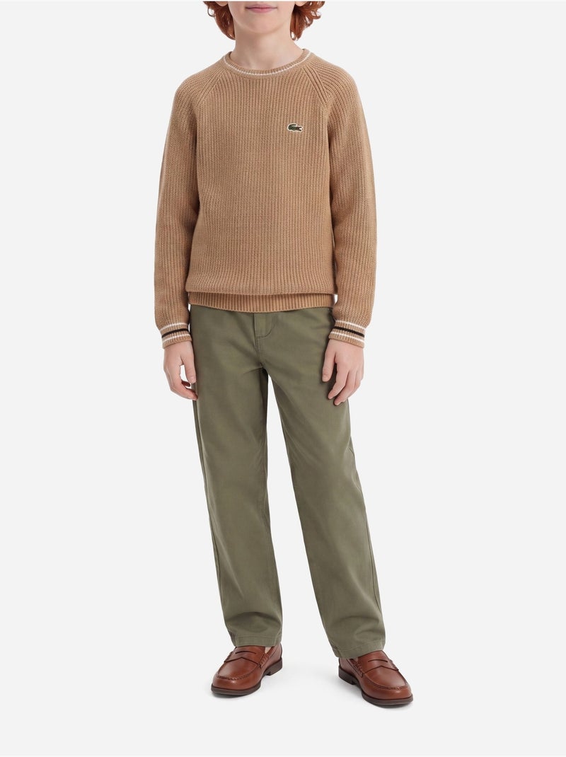 Jersey de cuello redondo - lacoste Camel - Kiabi