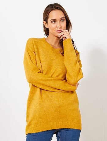 Jersey de cuello redondo básico - Kiabi