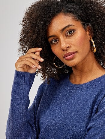 Jersey de cuello redondo básico - Kiabi