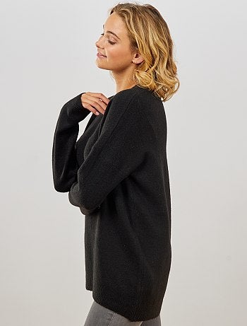 Jersey de cuello redondo básico - Kiabi