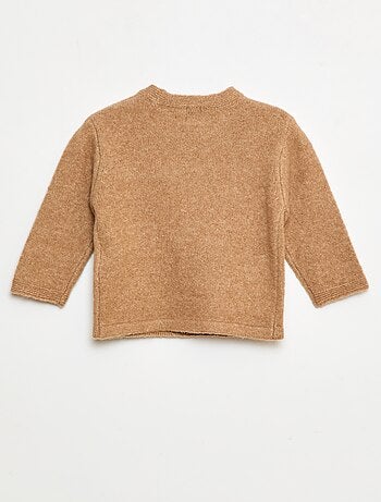 Jersey de cuello redondo con bordados
