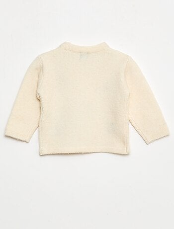 Jersey de cuello redondo con bordados