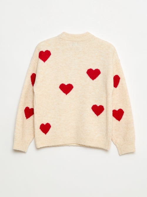 Jersey de cuello redondo con estampado - Kiabi