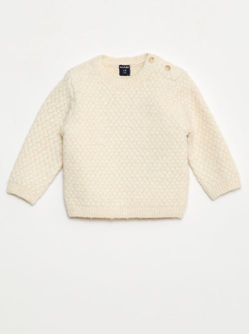 Jersey de cuello redondo con trenzas - Kiabi