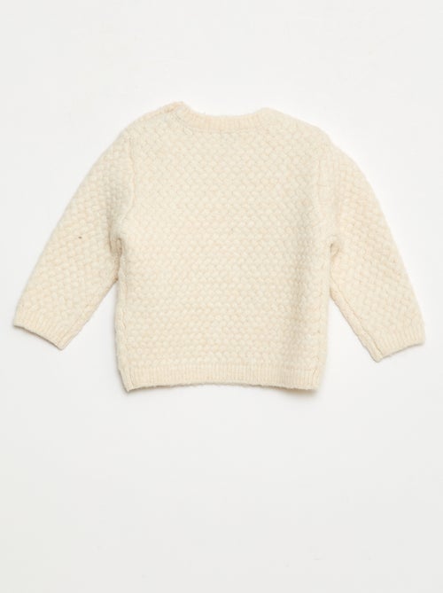 Jersey de cuello redondo con trenzas - Kiabi