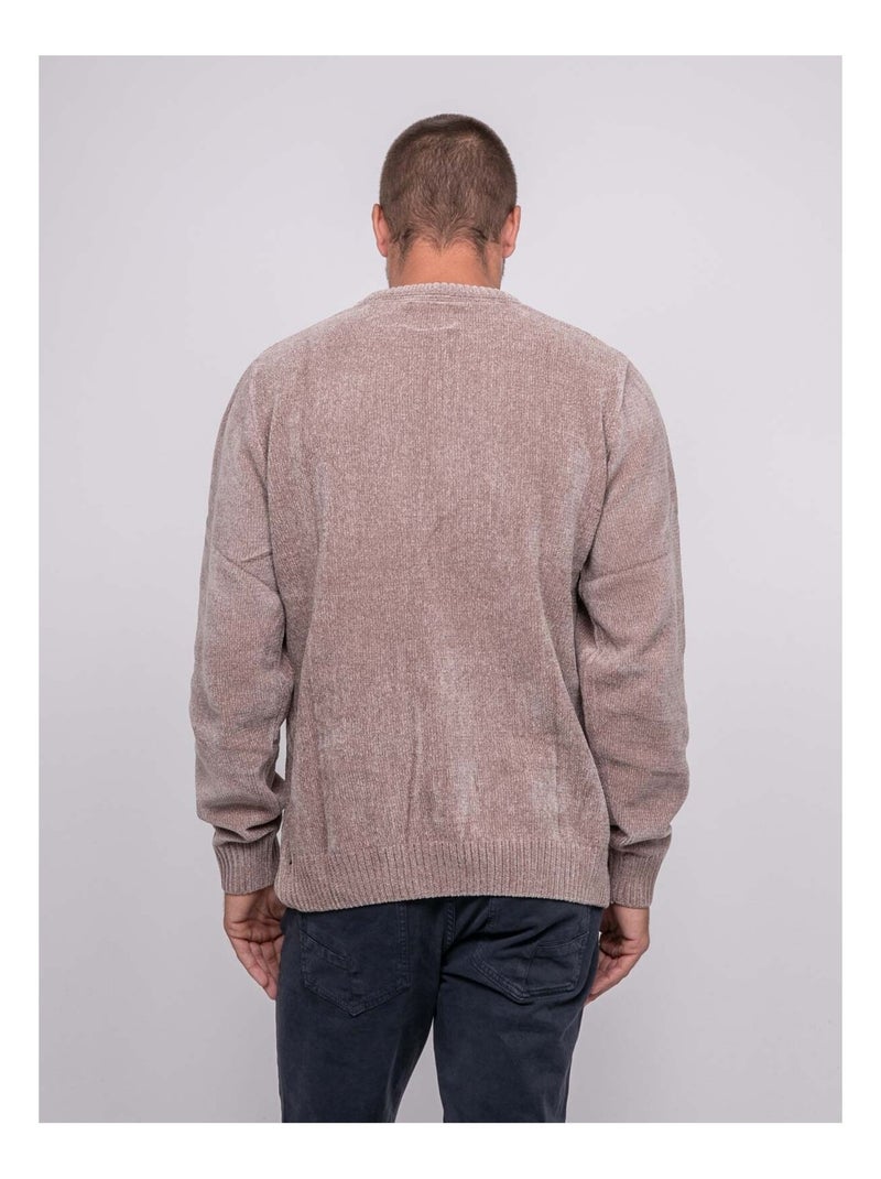 Jersey de cuello redondo con trenzas LITURIN Beige - Kiabi