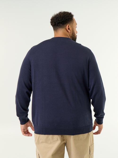 Jersey de cuello redondo de galga fina - Kiabi Jersey de cuello redondo de galga fina - Kiabi