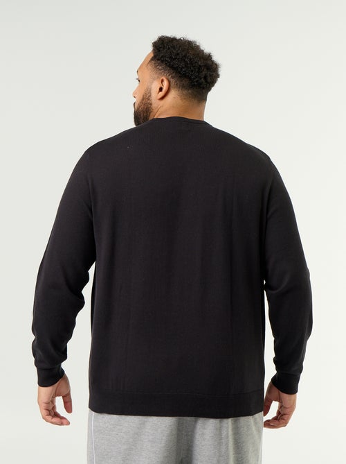 Jersey de cuello redondo de galga fina - Kiabi Jersey de cuello redondo de galga fina - Kiabi