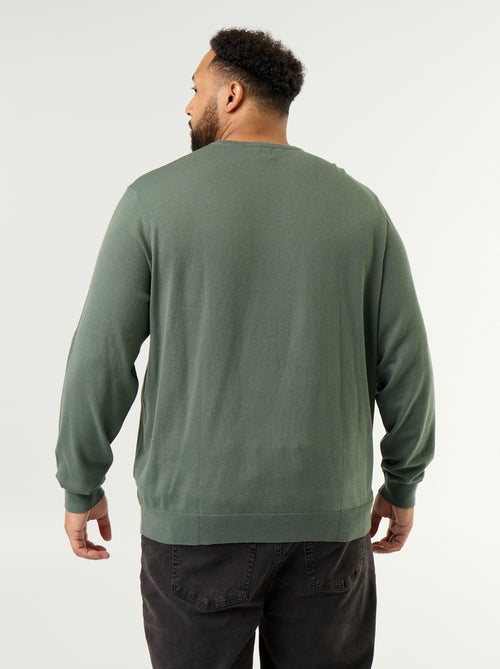 Jersey de cuello redondo de galga fina - Kiabi Jersey de cuello redondo de galga fina - Kiabi