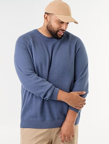 Jersey de cuello redondo de punto grueso