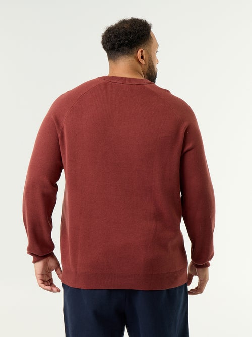 Jersey de cuello redondo de punto grueso - Kiabi Jersey de cuello redondo de punto grueso - Kiabi