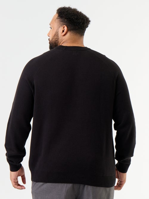 Jersey de cuello redondo de punto grueso - Kiabi