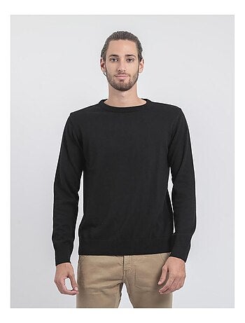 Jersey de cuello redondo de puro algodón LADARKO