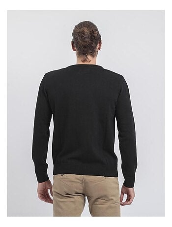 Jersey de cuello redondo de puro algodón LADARKO