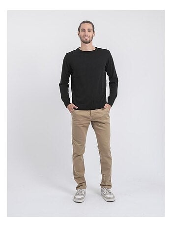 Jersey de cuello redondo de puro algodón LADARKO