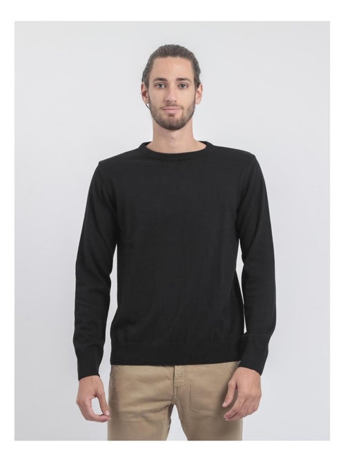 Jersey de cuello redondo de puro algodón LADARKO - Kiabi
