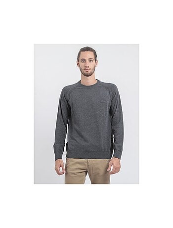 Jersey de cuello redondo de puro algodón LOCTUDY