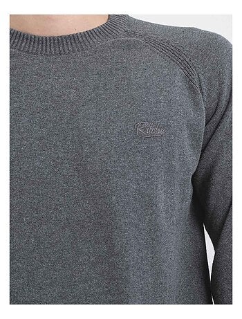 Jersey de cuello redondo de puro algodón LOCTUDY