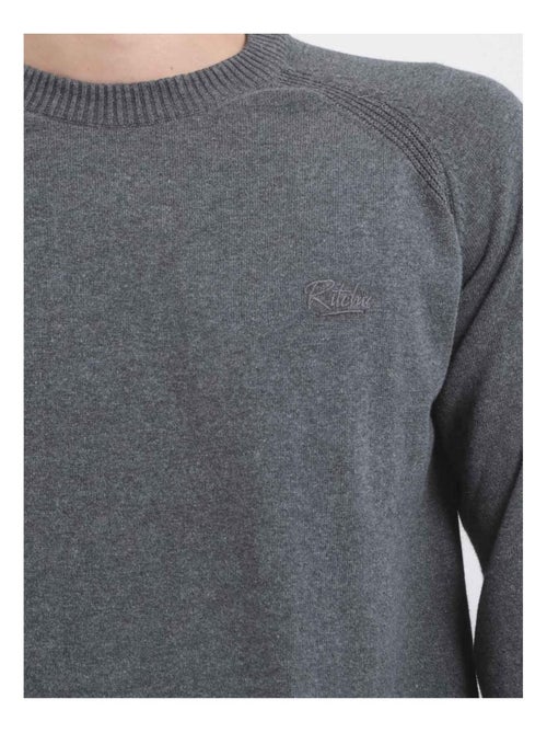 Jersey de cuello redondo de puro algodón LOCTUDY - Kiabi