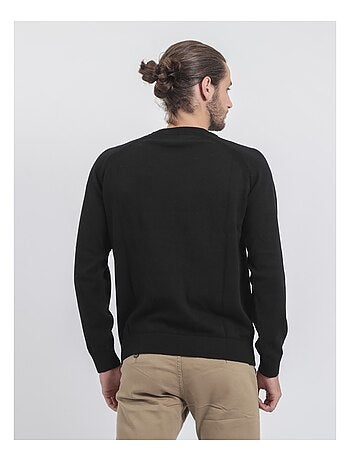 Jersey de cuello redondo de puro algodón LOCTUDY