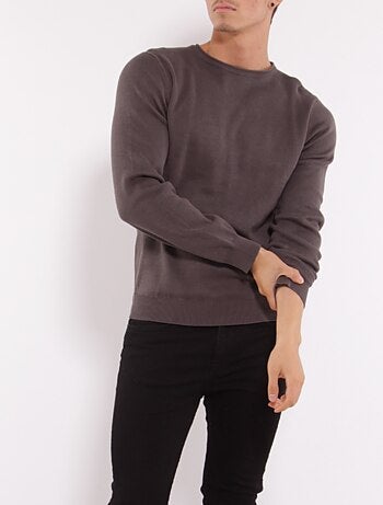 Jersey de cuello redondo