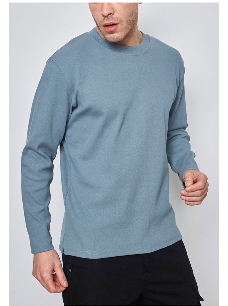Jersey de cuello redondo Kebello Azul - Kiabi