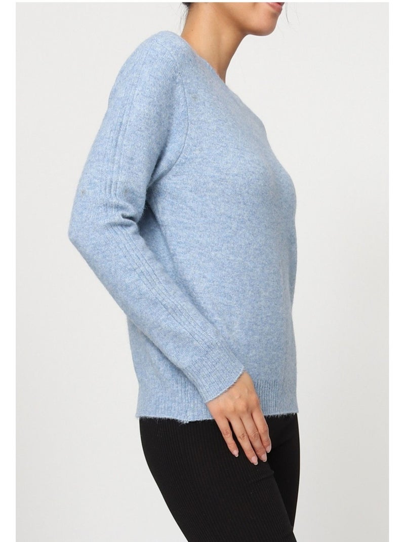 Jersey de cuello redondo Kebello Azul cielo - Kiabi