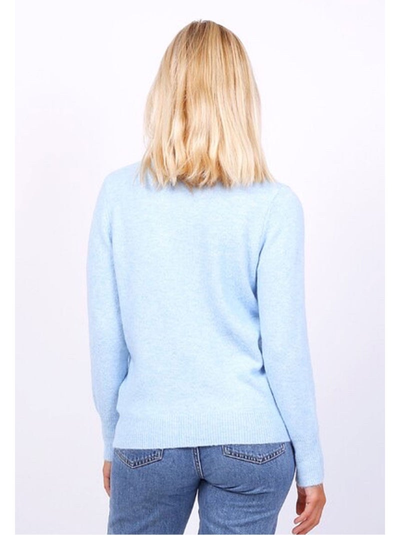 Jersey de cuello redondo Kebello Azul cielo - Kiabi