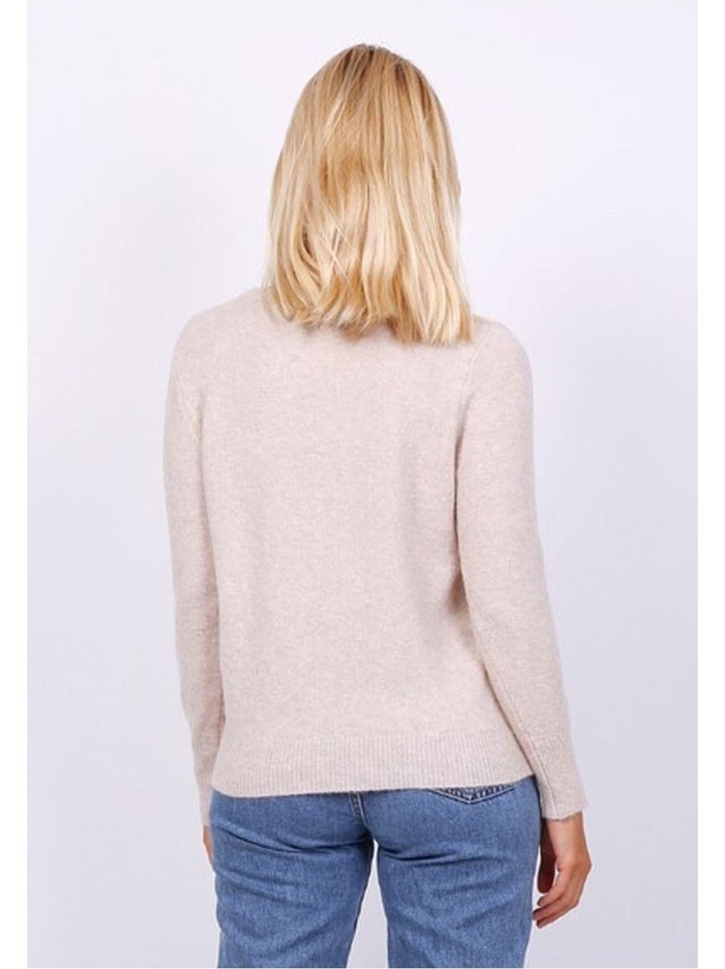 Jersey de cuello redondo Kebello Beige - Kiabi