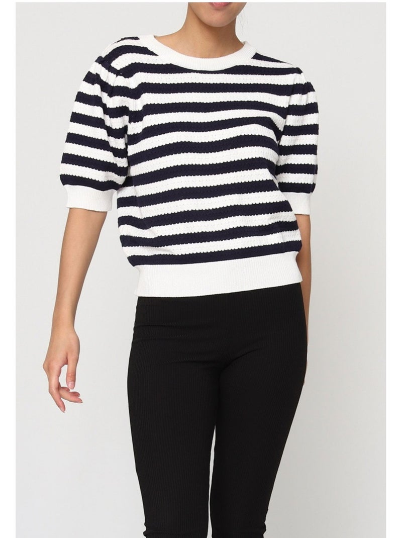 Jersey de cuello redondo Kebello Blanco - Kiabi