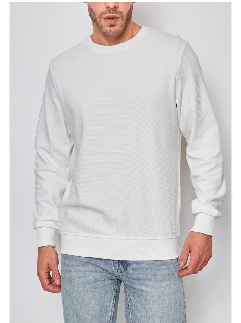 Jersey de cuello redondo Kebello Blanco - Kiabi