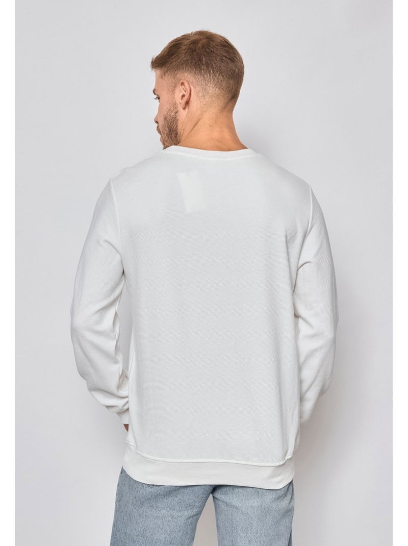 Jersey de cuello redondo Kebello Blanco - Kiabi