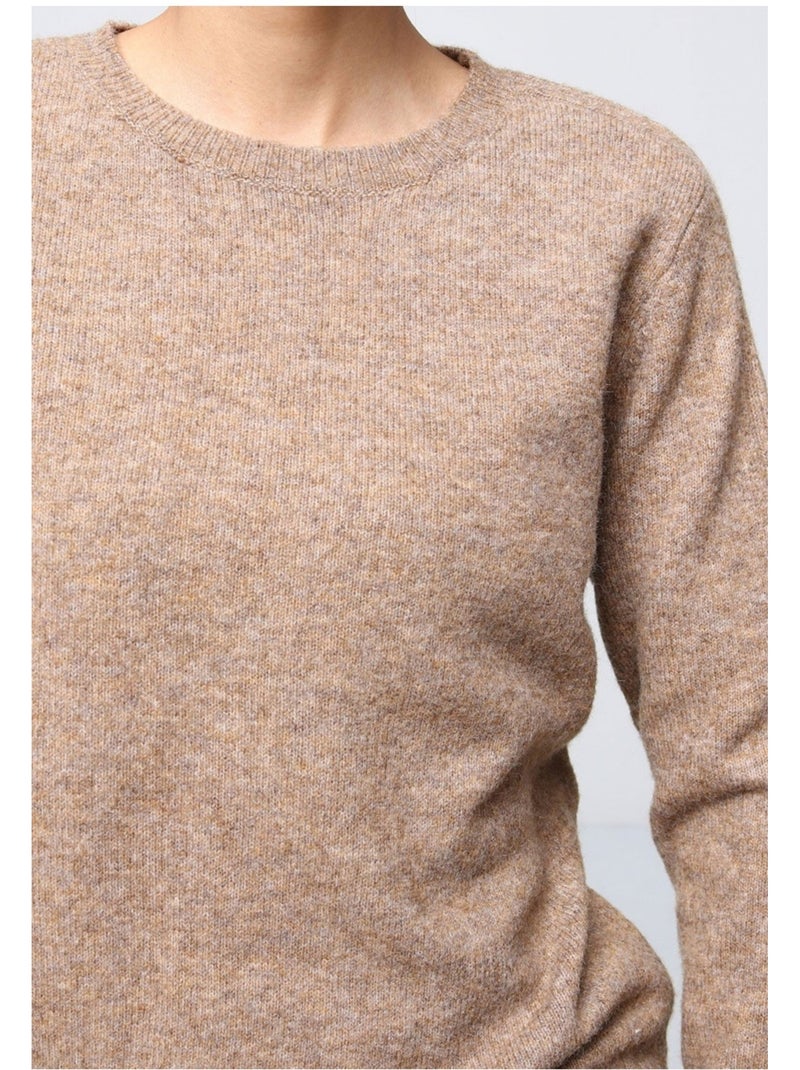 Jersey de cuello redondo Kebello Marrón - Kiabi