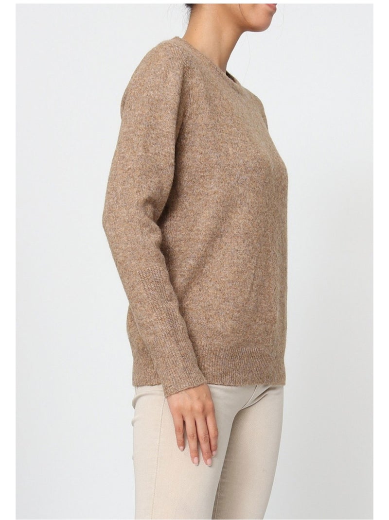 Jersey de cuello redondo Kebello Marrón - Kiabi