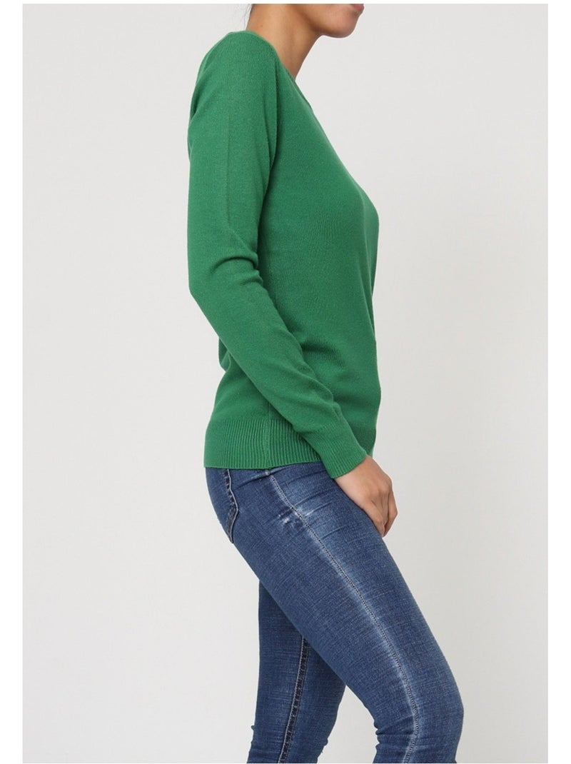 Jersey de cuello redondo Kebello Verde - Kiabi