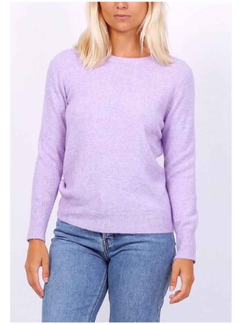Jersey de cuello redondo Kebello Violeta - Kiabi