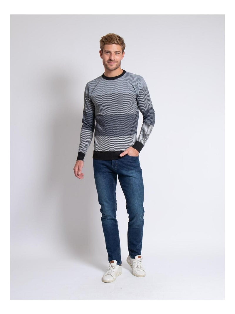 Jersey de cuello redondo LORANDO Gris oscuro - Kiabi