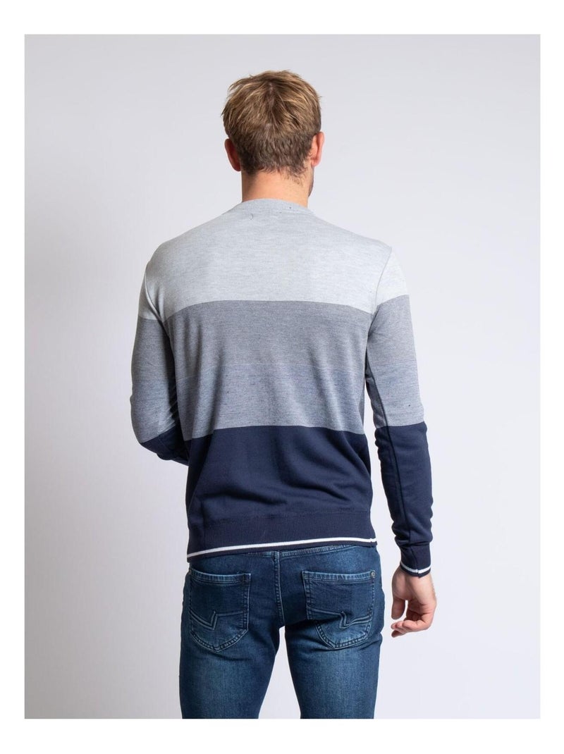 Jersey de cuello redondo LOSANGE Gris - Kiabi