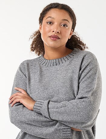 Jersey de cuello redondo 'Only carmakoma' liso