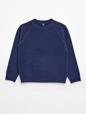 Jersey de cuello redondo tacto suave